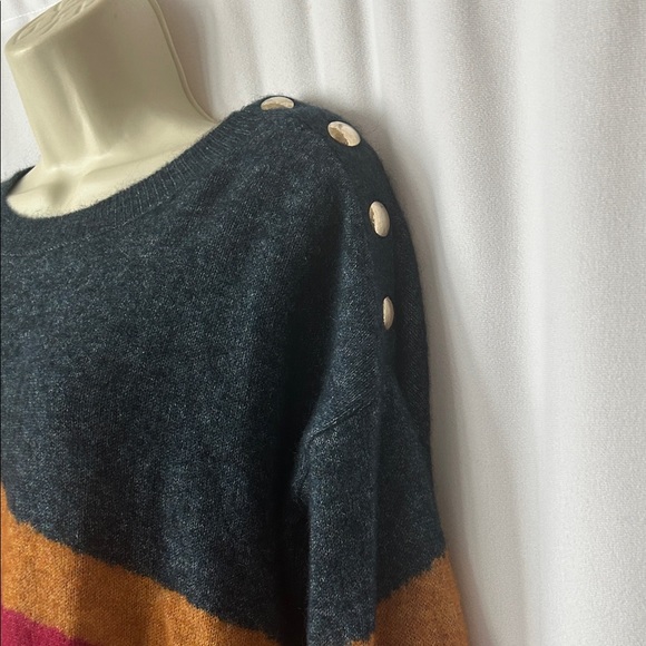 Sezane NWT Multicolor Luxurious Merino Wool Mohair Sweater Top **Size S** 🌺🌺 - Picture 4 of 7